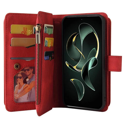 KT Multi-Functional Series-2 For Xiaomi 13T / 13T Pro / Redmi K60 Ultra Case Zipper Anti-scratch Cell Phone Cover