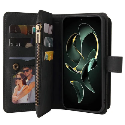 KT Multi-Functional Series-2 For Xiaomi 13T / 13T Pro / Redmi K60 Ultra Case Zipper Anti-scratch Cell Phone Cover