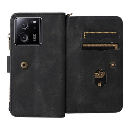 KT Multi-Functional Series-2 For Xiaomi 13T / 13T Pro / Redmi K60 Ultra Case Zipper Anti-scratch Cell Phone Cover