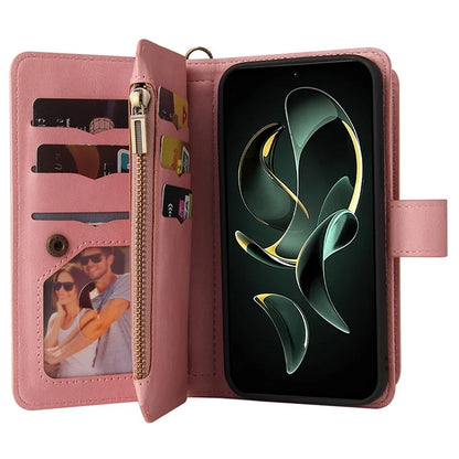 KT Multi-Functional Series-2 For Xiaomi 13T / 13T Pro / Redmi K60 Ultra Case Zipper Anti-scratch Cell Phone Cover