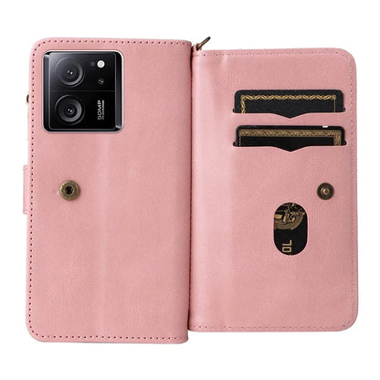 KT Multi-Functional Series-2 For Xiaomi 13T / 13T Pro / Redmi K60 Ultra Case Zipper Anti-scratch Cell Phone Cover