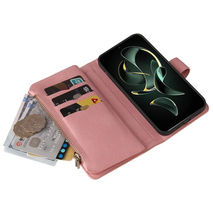 KT Multi-Functional Series-2 For Xiaomi 13T / 13T Pro / Redmi K60 Ultra Case Zipper Anti-scratch Cell Phone Cover