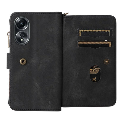 KT Multi-Functional Series-2 For Oppo A58 4G Case Skin-touch Leather Wallet Phone Protector