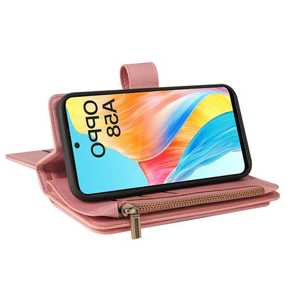 KT Multi-Functional Series-2 For Oppo A58 4G Case Skin-touch Leather Wallet Phone Protector