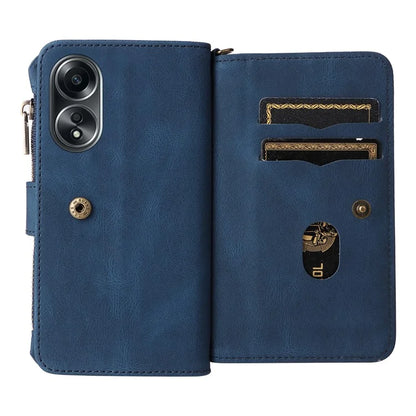 KT Multi-Functional Series-2 For Oppo A58 4G Case Skin-touch Leather Wallet Phone Protector