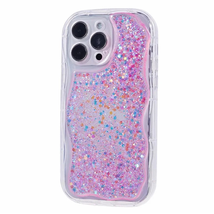 JTW Series for iPhone 15 Pro Case Glitter Sequins Epoxy TPU Phone Protector