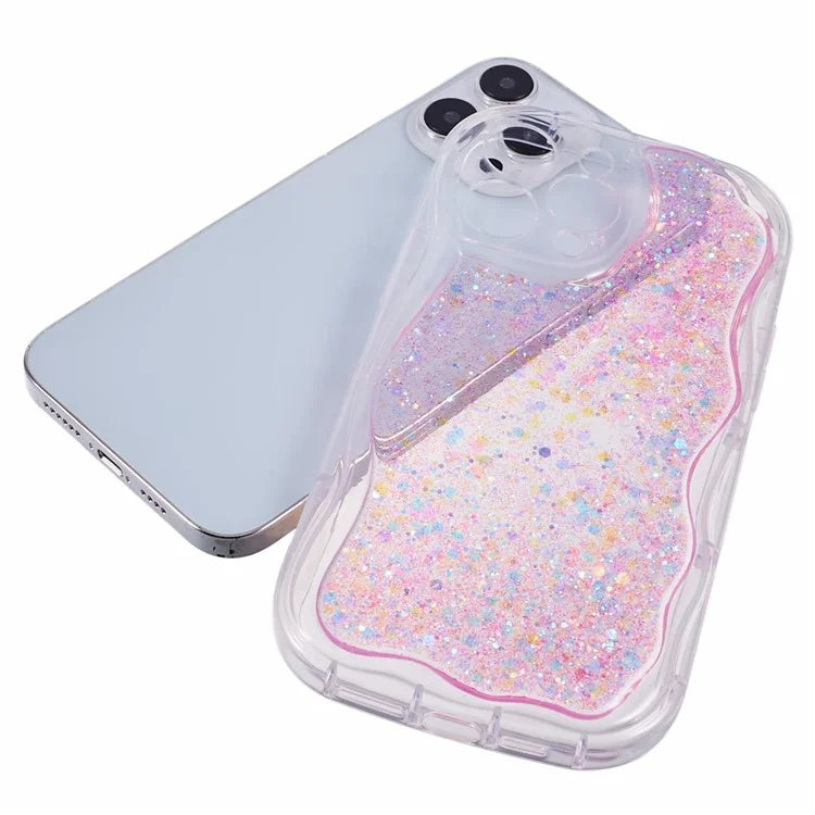 JTW Series for iPhone 15 Pro Case Glitter Sequins Epoxy TPU Phone Protector