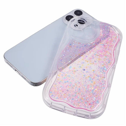 JTW Series for iPhone 15 Pro Case Glitter Sequins Epoxy TPU Phone Protector