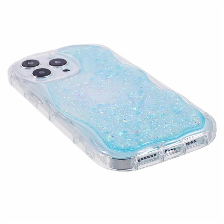 JTW Series for iPhone 12 Pro Epoxy Case Glitter Sequins TPU Back Cover