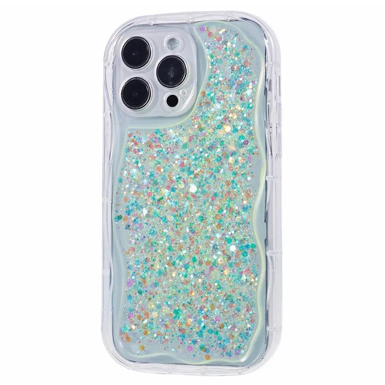 JTW Series for iPhone 12 Pro Epoxy Case Glitter Sequins TPU Back Cover
