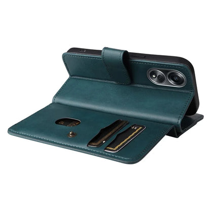 KT Multi-functional Series-1 For Oppo A58 4G Case Leather Stand Cover with Multiple Card Slots