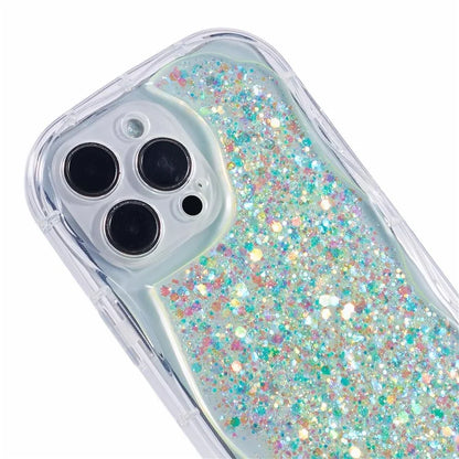 JTW Series for iPhone 14 Pro Max Case Epoxy TPU Cover with Shiny Sequins