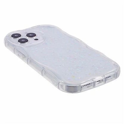 JTW Series for iPhone 14 Pro Max Case Epoxy TPU Cover with Shiny Sequins