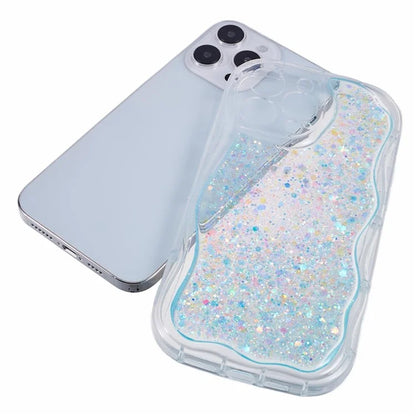 JTW Series for iPhone 13 Pro Max Case Epoxy Glitter Sequins Anti-scratch Phone Cover