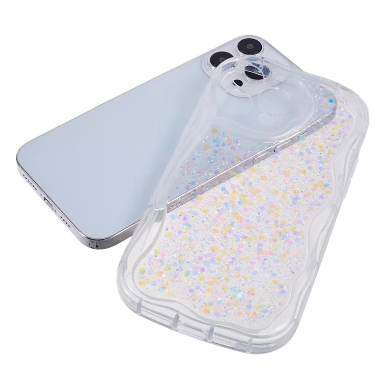 JTW Series for iPhone 13 Pro Max Case Epoxy Glitter Sequins Anti-scratch Phone Cover