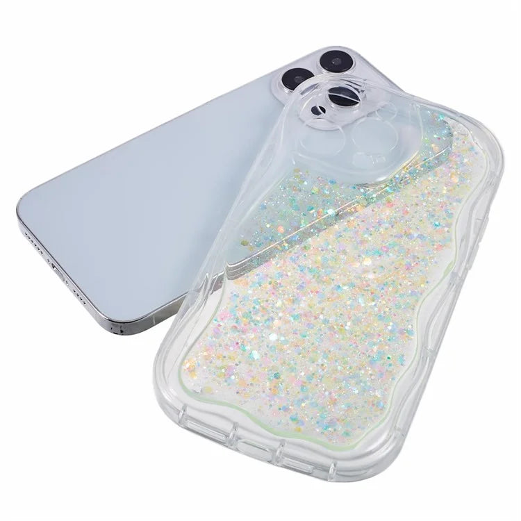 JTW Series for iPhone 13 Pro Max Case Epoxy Glitter Sequins Anti-scratch Phone Cover
