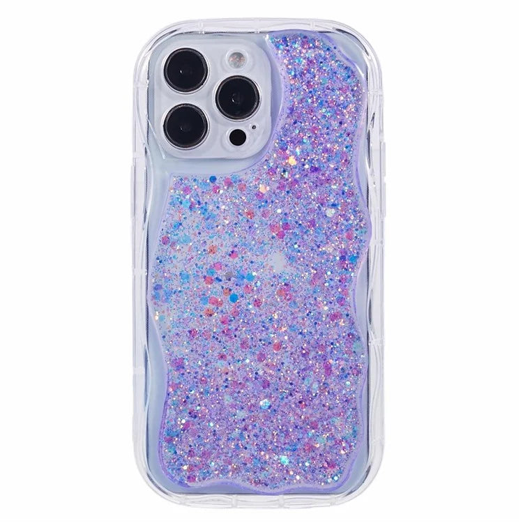 JTW Series for iPhone 13 Pro Max Case Epoxy Glitter Sequins Anti-scratch Phone Cover