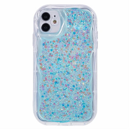 JTW Series for iPhone 12 Case Shiny Sequins Epoxy Protective Phone Cover