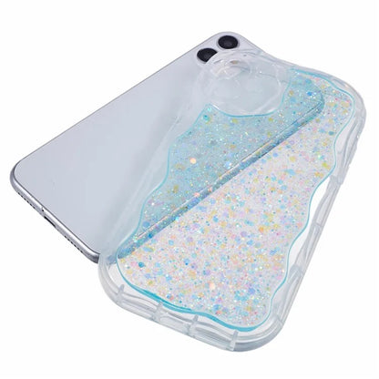 JTW Series for iPhone 12 Case Shiny Sequins Epoxy Protective Phone Cover