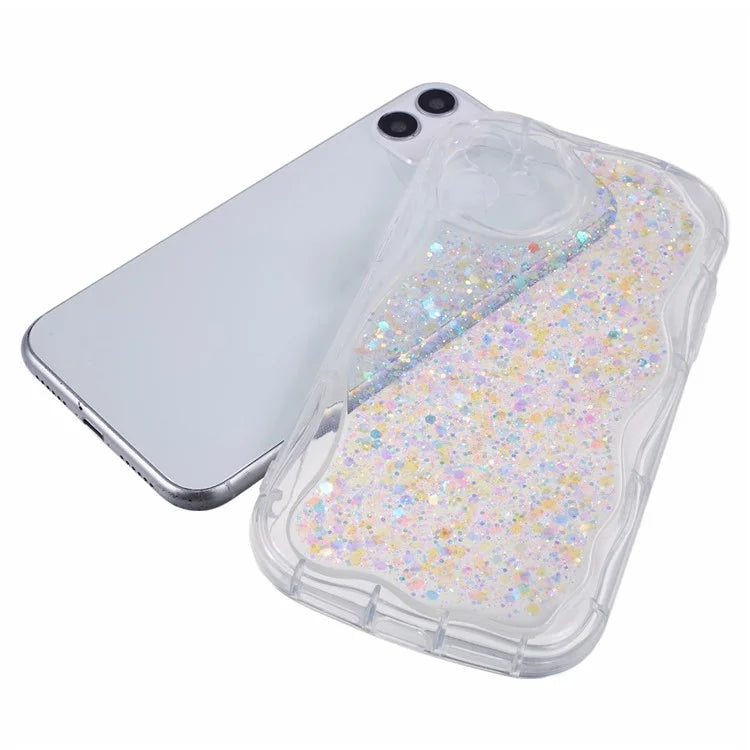 JTW Series for iPhone 12 Case Shiny Sequins Epoxy Protective Phone Cover