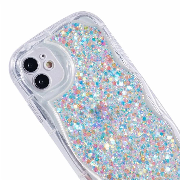 JTW Series for iPhone 12 Case Shiny Sequins Epoxy Protective Phone Cover