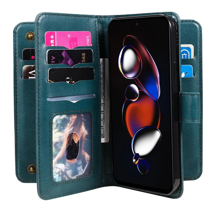 KT Multi-functional Series-1 For Xiaomi Poco X4 GT 5G / Redmi K50i 5G / Note 12T Pro 5G / Note 11T Pro 5G / Note 11T Pro+ 5G Case Leather Cover