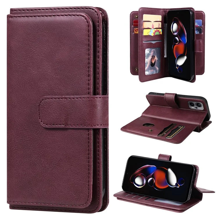 KT Multi-functional Series-1 For Xiaomi Poco X4 GT 5G / Redmi K50i 5G / Note 12T Pro 5G / Note 11T Pro 5G / Note 11T Pro+ 5G Case Leather Cover