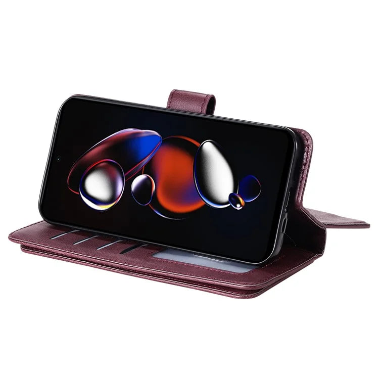 KT Multi-functional Series-1 For Xiaomi Poco X4 GT 5G / Redmi K50i 5G / Note 12T Pro 5G / Note 11T Pro 5G / Note 11T Pro+ 5G Case Leather Cover