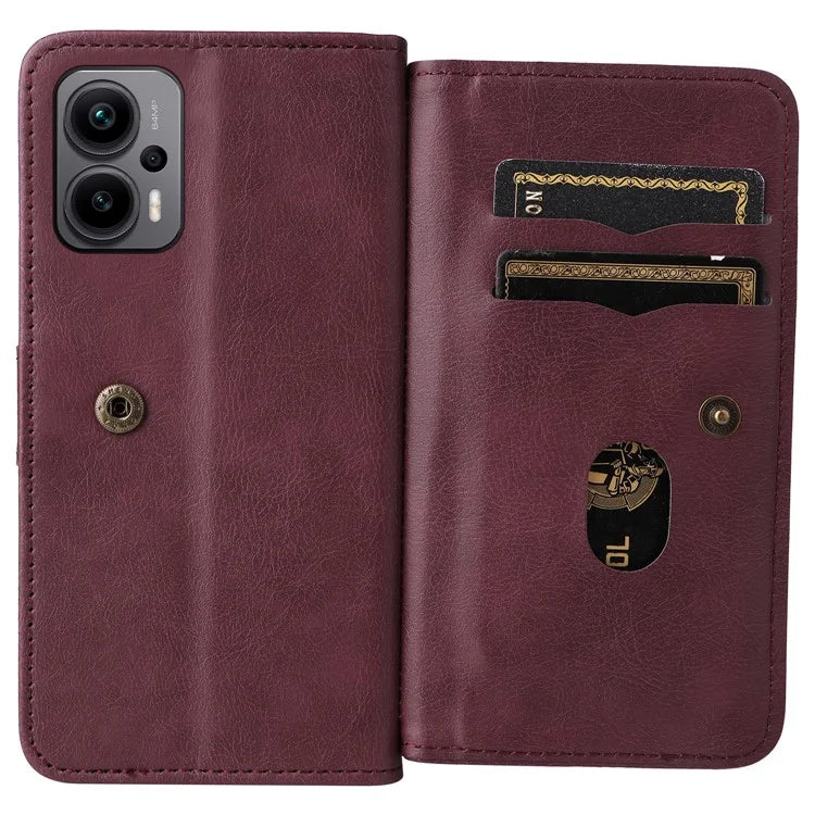 KT Multi-functional Series-1 For Xiaomi Poco X4 GT 5G / Redmi K50i 5G / Note 12T Pro 5G / Note 11T Pro 5G / Note 11T Pro+ 5G Case Leather Cover