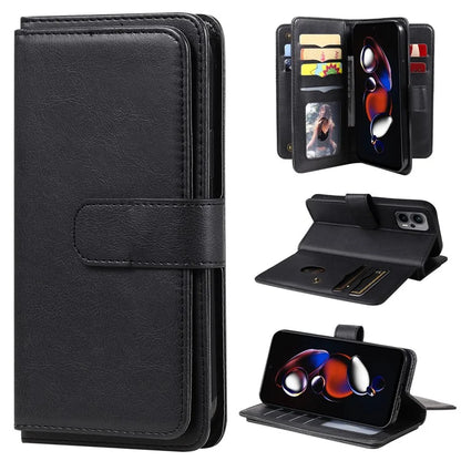 KT Multi-functional Series-1 For Xiaomi Poco X4 GT 5G / Redmi K50i 5G / Note 12T Pro 5G / Note 11T Pro 5G / Note 11T Pro+ 5G Case Leather Cover