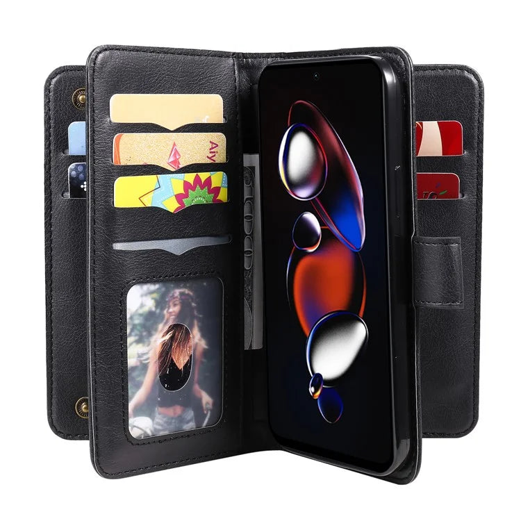 KT Multi-functional Series-1 For Xiaomi Poco X4 GT 5G / Redmi K50i 5G / Note 12T Pro 5G / Note 11T Pro 5G / Note 11T Pro+ 5G Case Leather Cover