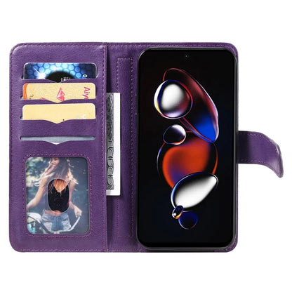 KT Multi-functional Series-1 For Xiaomi Poco X4 GT 5G / Redmi K50i 5G / Note 12T Pro 5G / Note 11T Pro 5G / Note 11T Pro+ 5G Case Leather Cover