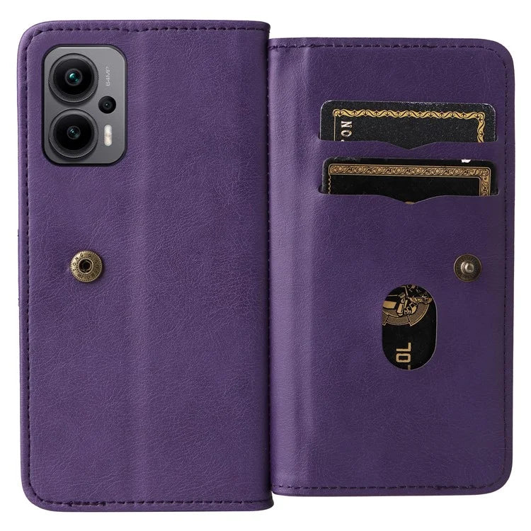 KT Multi-functional Series-1 For Xiaomi Poco X4 GT 5G / Redmi K50i 5G / Note 12T Pro 5G / Note 11T Pro 5G / Note 11T Pro+ 5G Case Leather Cover