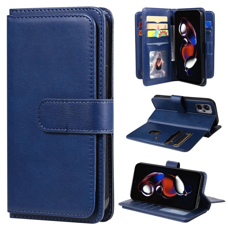KT Multi-functional Series-1 For Xiaomi Poco X4 GT 5G / Redmi K50i 5G / Note 12T Pro 5G / Note 11T Pro 5G / Note 11T Pro+ 5G Case Leather Cover