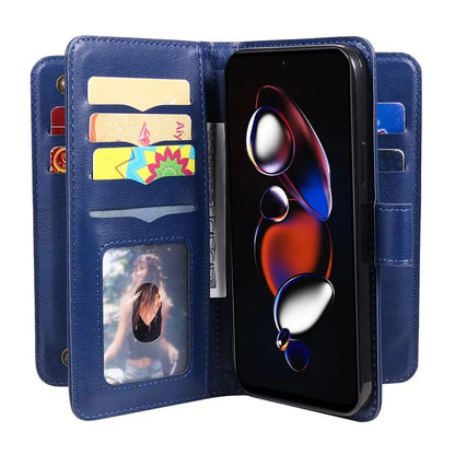 KT Multi-functional Series-1 For Xiaomi Poco X4 GT 5G / Redmi K50i 5G / Note 12T Pro 5G / Note 11T Pro 5G / Note 11T Pro+ 5G Case Leather Cover