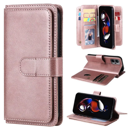 KT Multi-functional Series-1 For Xiaomi Poco X4 GT 5G / Redmi K50i 5G / Note 12T Pro 5G / Note 11T Pro 5G / Note 11T Pro+ 5G Case Leather Cover