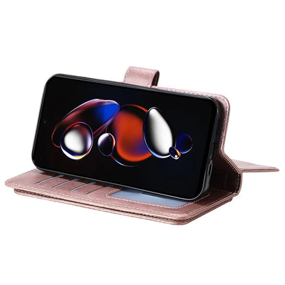 KT Multi-functional Series-1 For Xiaomi Poco X4 GT 5G / Redmi K50i 5G / Note 12T Pro 5G / Note 11T Pro 5G / Note 11T Pro+ 5G Case Leather Cover