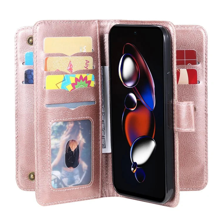 KT Multi-functional Series-1 For Xiaomi Poco X4 GT 5G / Redmi K50i 5G / Note 12T Pro 5G / Note 11T Pro 5G / Note 11T Pro+ 5G Case Leather Cover