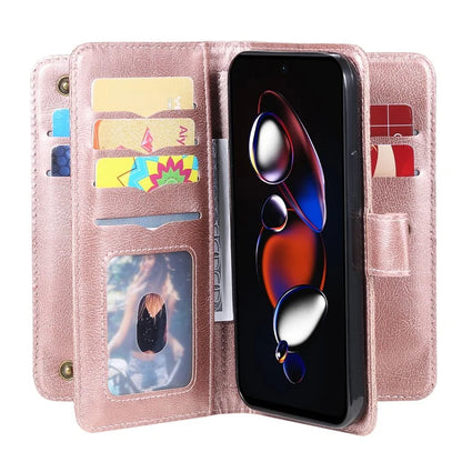 KT Multi-functional Series-1 For Xiaomi Poco X4 GT 5G / Redmi K50i 5G / Note 12T Pro 5G / Note 11T Pro 5G / Note 11T Pro+ 5G Case Leather Cover