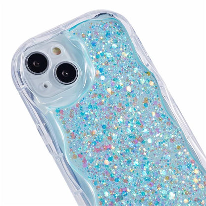 JTW Series for iPhone 13 Case Epoxy Phone Cover with Glitter Sequins Decor
