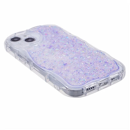 JTW Series for iPhone 13 Case Epoxy Phone Cover with Glitter Sequins Decor