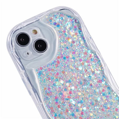 JTW Series for iPhone 13 Case Epoxy Phone Cover with Glitter Sequins Decor