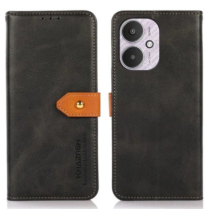 KHAZNEH For Xiaomi Redmi 13C 4G / 13C 5G / Poco C65 4G Case PU Leather Fully Wrapped Phone Cover