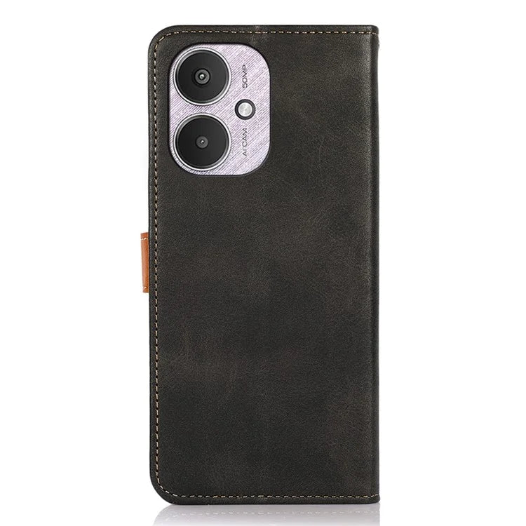KHAZNEH For Xiaomi Redmi 13C 4G / 13C 5G / Poco C65 4G Case PU Leather Fully Wrapped Phone Cover