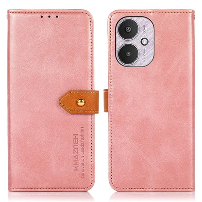 KHAZNEH For Xiaomi Redmi 13C 4G / 13C 5G / Poco C65 4G Case PU Leather Fully Wrapped Phone Cover