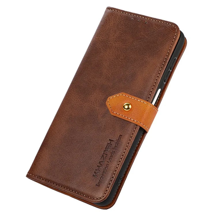 KHAZNEH For Xiaomi Redmi 13C 4G / 13C 5G / Poco C65 4G Case PU Leather Fully Wrapped Phone Cover