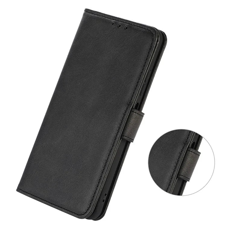 For Xiaomi Redmi 13C 4G / 13C 5G / Poco C65 4G Case Cowhide Texture Foldable Stand Phone Cover