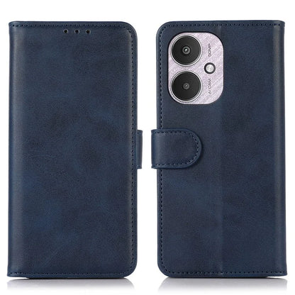For Xiaomi Redmi 13C 4G / 13C 5G / Poco C65 4G Case Cowhide Texture Foldable Stand Phone Cover