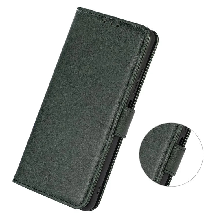 For Xiaomi Redmi 13C 4G / 13C 5G / Poco C65 4G Case Cowhide Texture Foldable Stand Phone Cover
