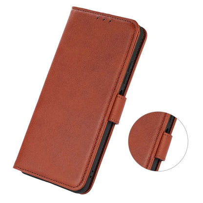 For Xiaomi Redmi 13C 4G / 13C 5G / Poco C65 4G Case Cowhide Texture Foldable Stand Phone Cover